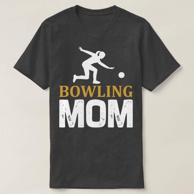 Bowling Mamma för Mor T Shirt (Design framsida)