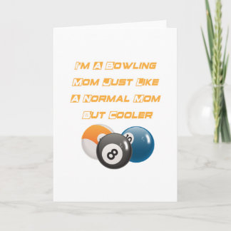 Bowling Mamma Funny Mor Day Gift Player Bowling Kort