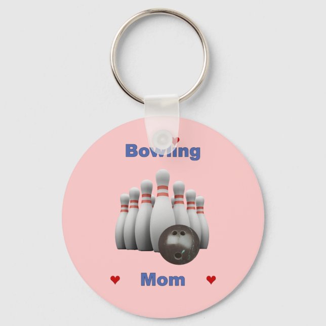 Bowling Mamma Nyckelring (Framsida)