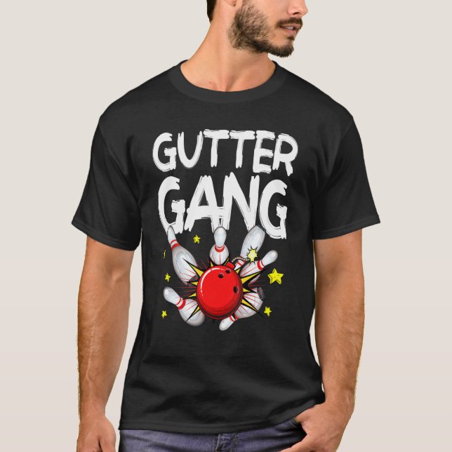Bowling Manar Women Coola Gutter Gang Bowlers T Shirt (Framsida)