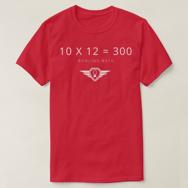 Bowling Math T Shirt (Design framsida)