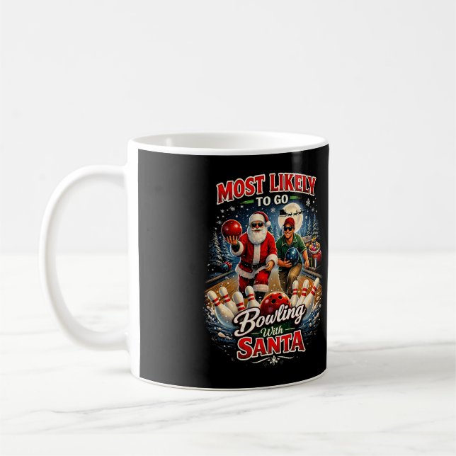 Bowling med tomte kaffemugg (Vänster)