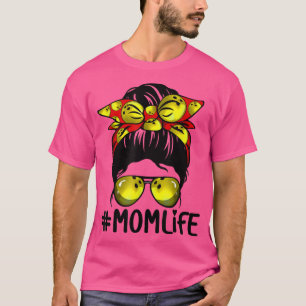 Bowling Messy Bun Proud Mamma Baseball Scarf Sunsh T Shirt