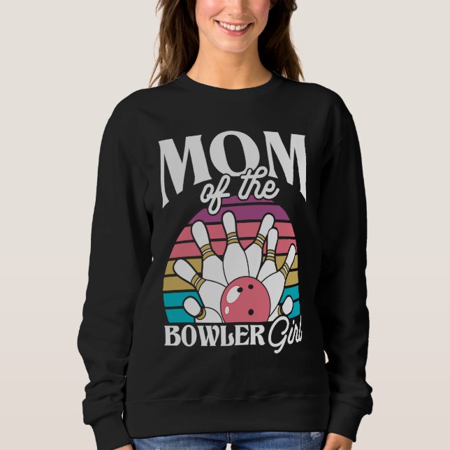Bowling Mom Pin Bowler Strike Bowling Team Bowling T Shirt (Framsida)