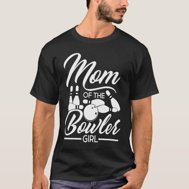 Bowling Mom Pin Bowler Strike Bowling Team Bowling T Shirt (Framsida)