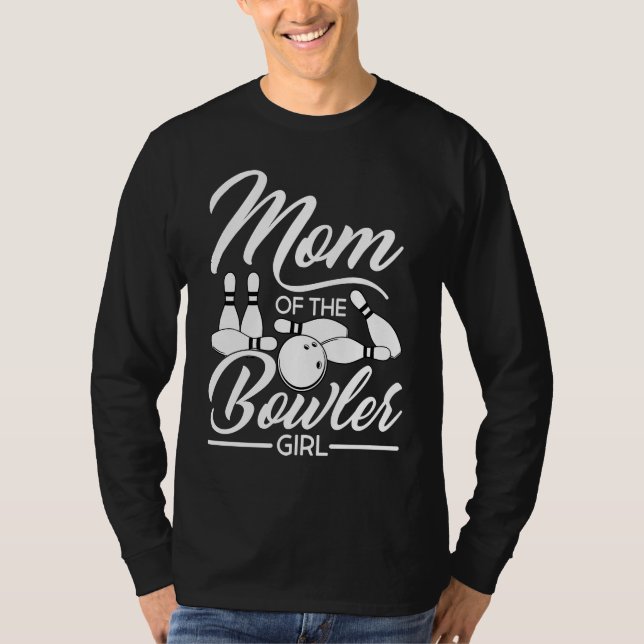 Bowling Mom Pin Bowler Strike Bowling Team Bowling T Shirt (Framsida)