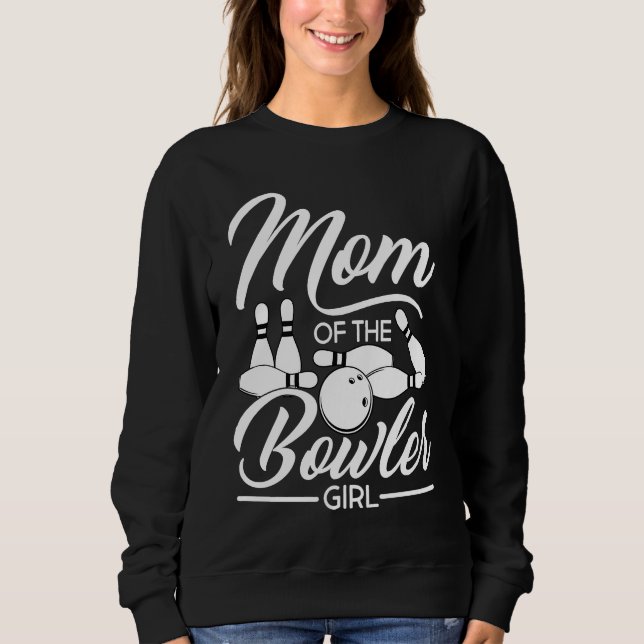 Bowling Mom Pin Bowler Strike Bowling Team Bowling T Shirt (Framsida)