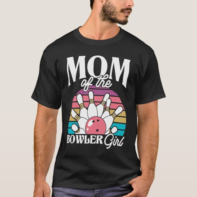 Bowling Mom Pin Bowler Strike Bowling Team Bowling T Shirt (Framsida)
