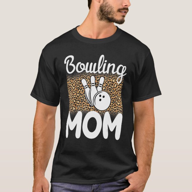 Bowling Mom Players  Women Game  Mommy 1 T Shirt (Framsida)