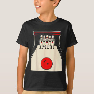 Bowling N Ed Ns Rolig Bowlare Spelare Barn Pojkar T Shirt