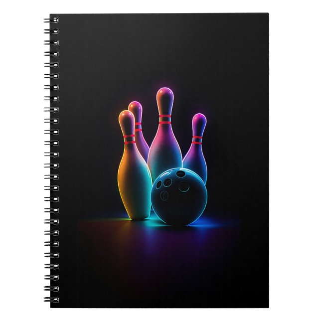 bowling neon anteckningsbok (Framsidan)