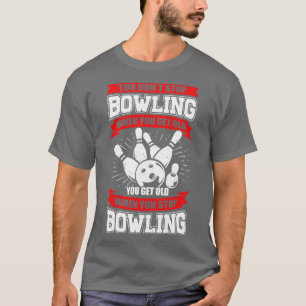 Bowling Old Man Grandpa Bowlareare Grandfather Gif T Shirt