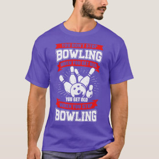 Bowling Old Man Grandpa Bowlareare Grandfather Gif T Shirt