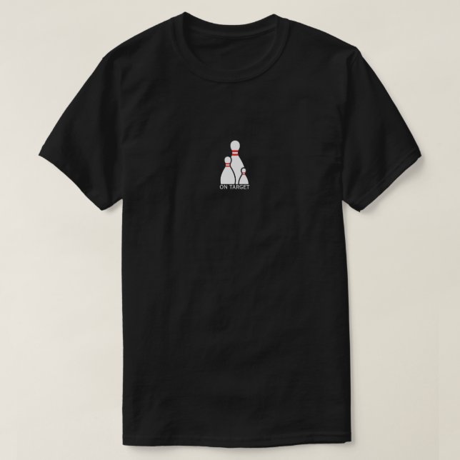 Bowling On Target T Shirt (Design framsida)