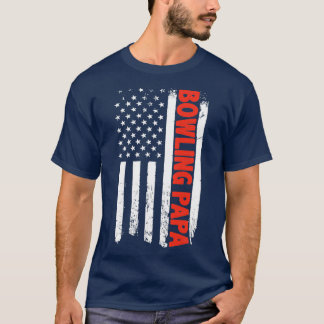 BOWLING PAPPA AMERICAN FLAGGA T SHIRT