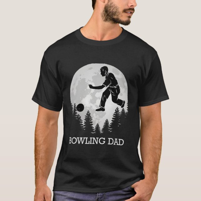 Bowling Pappa Bowlareare Bowling Far T Shirt (Framsida)