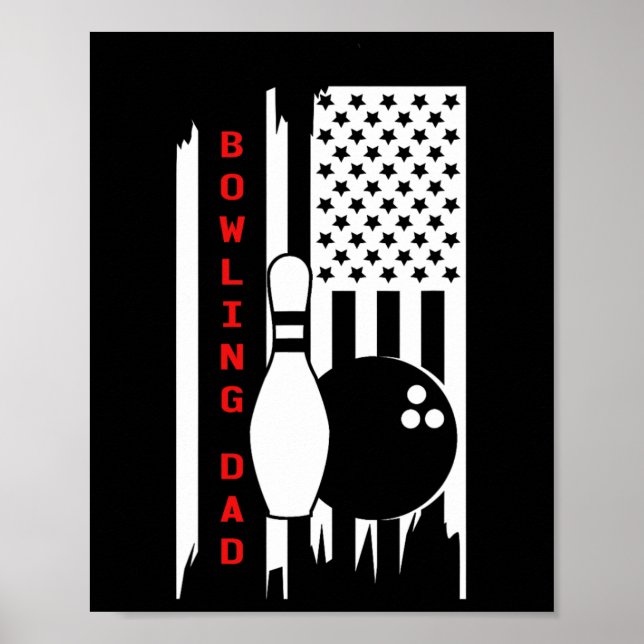 Bowling Pappa Bowling Apparatur - Bowling Poster (Framsidan)