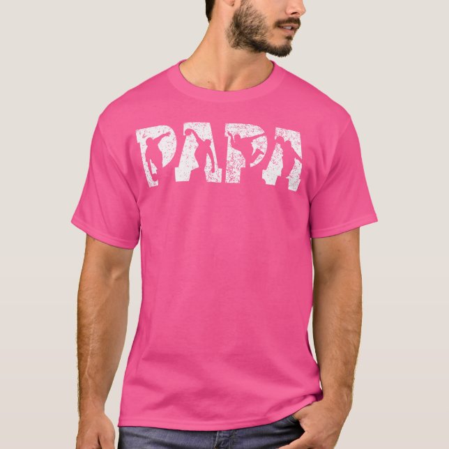 Bowling Pappa Bowling Manar Fars dag T Shirt (Framsida)