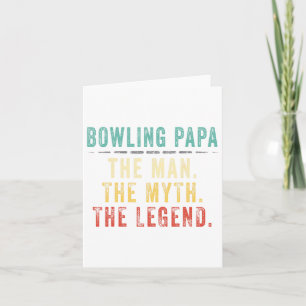 Bowling Pappa Fars Dagsk gift Kort