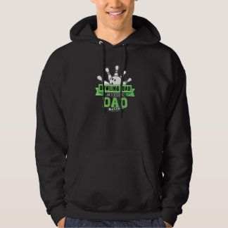 Bowling Pappa som ett vanligt Pappa men kylare Hoodie