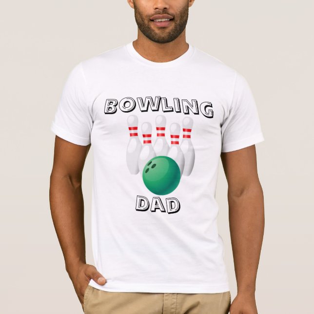 Bowling Pappa T-Shirt (Framsida)
