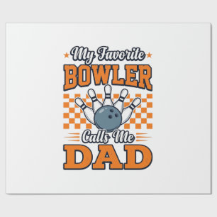 Bowling Pappa Tröja Min Favorit Bowler Kallar Mig Presentpapper