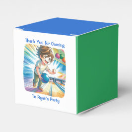 Bowling Party Boy's Anime Birthday Presentaskar