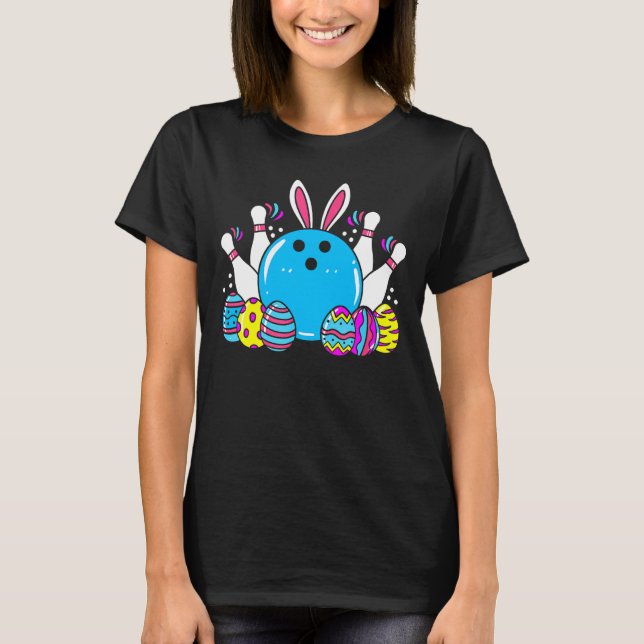 Bowling Påskägg Bunny Egg 2020 För barn Boys G. T Shirt (Framsida)