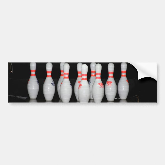 Bowling Pin Bildekal (Framsidan)