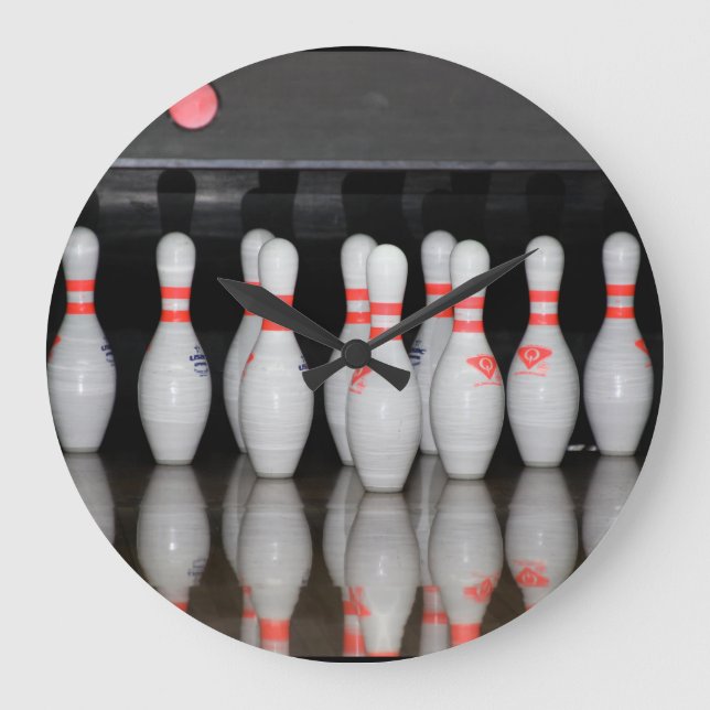 Bowling Pin Clock Stor Klocka (Framsida)