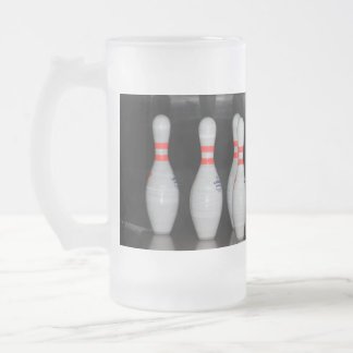 Bowling Pin Frosted Mugg