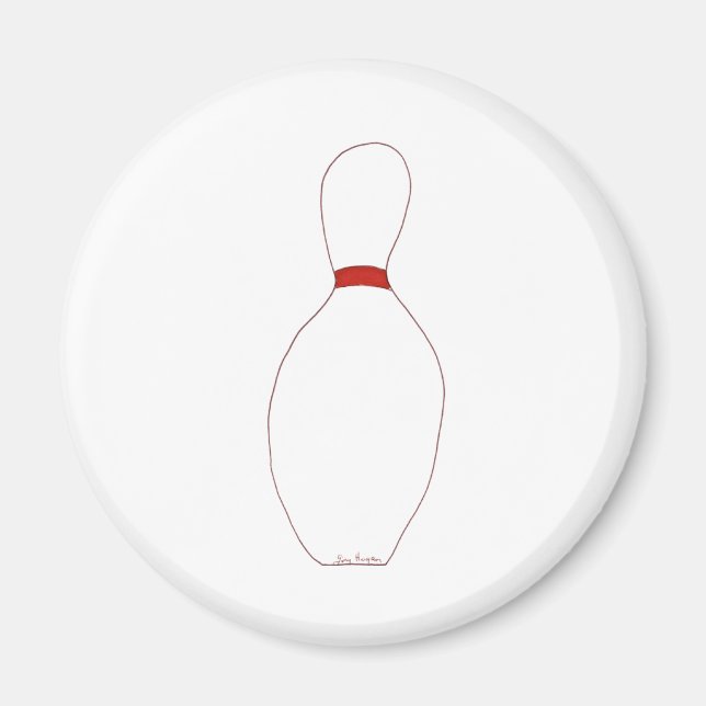 Bowling Pin Magnet (Framsidan)