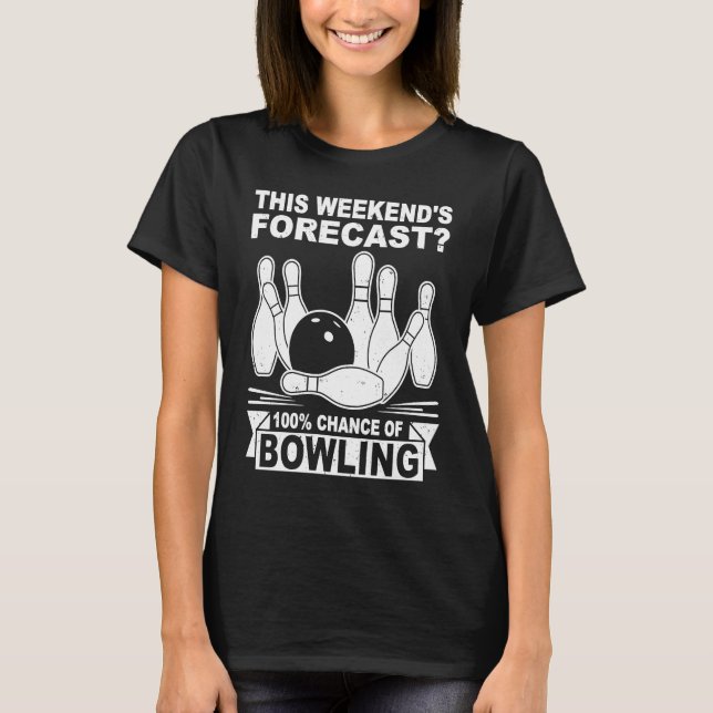 bowling player bowler bowling game bowling t shirt (Framsida)