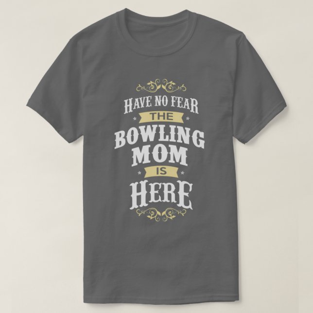 Bowling Player Bowling Mamma T Shirt (Design framsida)