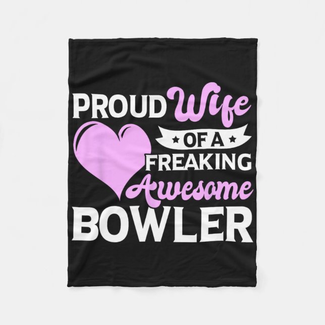 Bowling Player Coach Bowlareare Maka Fleecefilt (Framsidan)