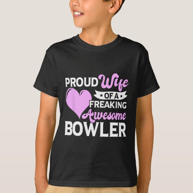 Bowling Player Coach Bowlareare Maka T Shirt (Framsida)