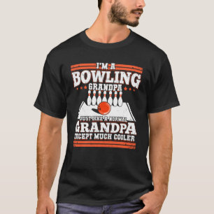 Bowling Player Grandpa Bowlareare morfar Gift T Shirt
