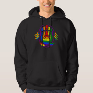 Bowling Rainbow Flagga Lgbt Q Coola Gay pride Ally Hoodie