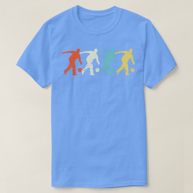 Bowling Retro Manar Bowling Player T Shirt (Design framsida)