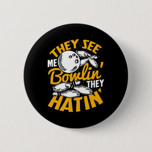 Bowling Roll Stift Strejka Bowlareare Sports Team Knapp