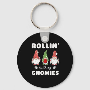 Bowling Rollin med Gnomies Funny Gnome Premiu Nyckelring