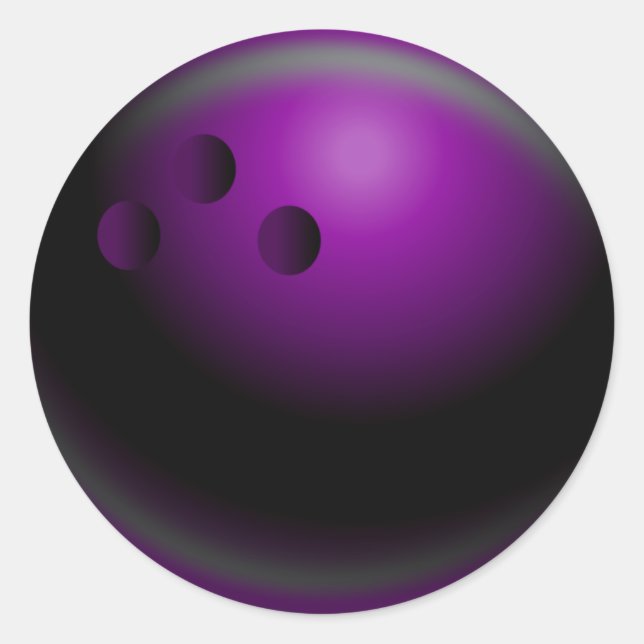 Bowling Runt Klistermärke (Framsida)