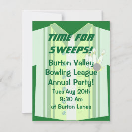 Bowling Shirt Party Inbjudningar