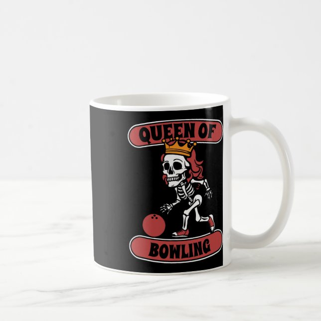 Bowling Skeleton Team League - Alley Bowlareare Qu Kaffemugg (Höger)