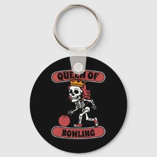 Bowling Skeleton Team League - Alley Bowlareare Qu Nyckelring