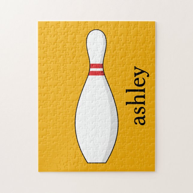 Bowling Skittle Personalize Pussel (Vertikal)