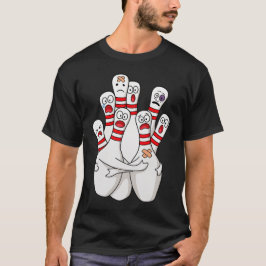 Bowling Skrämt Stift Funny Bowlareare T Shirt