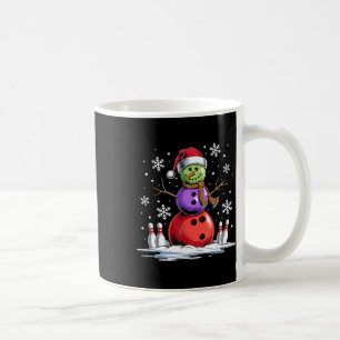 Bowling Snögubbe Bowling Player Santa Hat jul Kaffemugg