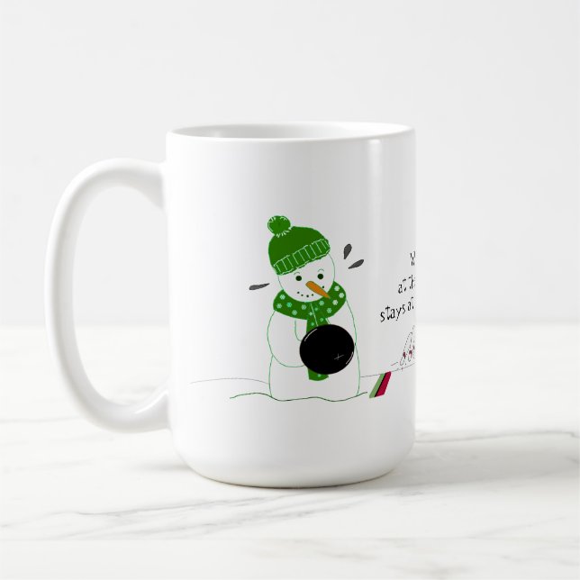 Bowling Snömannen Kaffemugg (Vänster)
