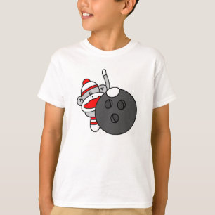 Bowling Sock monkey Tee
